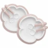 BabyBjörn BABYBJÖRN Kinderteller, Kinderlöffel Und Gabel 2er-Pack, Pastelrosa