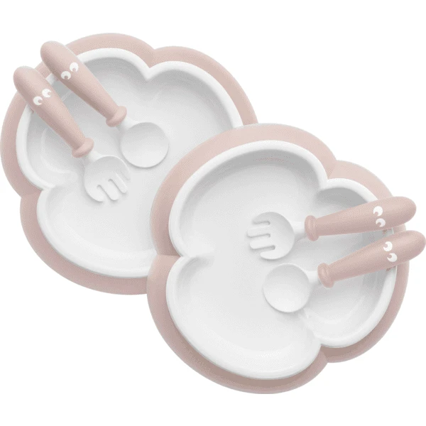 BabyBjörn BABYBJÖRN Kinderteller, Kinderlöffel Und Gabel 2er-Pack, Pastelrosa 1 BabyBjörn BABYBJÖRN Kinderteller, Kinderlöffel Und Gabel 2er-Pack, Pastelrosa