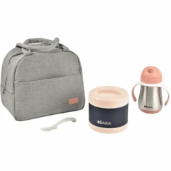 BEABA® Mahlzeit-Taschen Set On-the-go - Altrosa