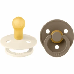 BIBS® Schnuller Colour Dark Oak & Ivory 0-6 Monate, 2 Stk.