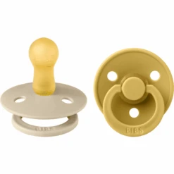BIBS® Schnuller Colour Mustard / Vanilla 6-18 Monate, 2 Stk.