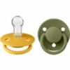 BIBS® Schnuller De Lux Honey Bee/Olive 0-36 Monate, 2 Stk.