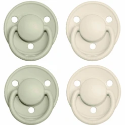 BIBS® Schnuller De Lux Ivory / Sage 0-36 Monate, 4 Stk.
