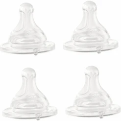 Chicco Sauger Anti-Kolik Für Normalen Nahrungsfluss Aus Silikon, 4 Stück