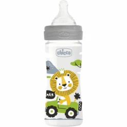 Chicco Well-Being Colored, 250ml, Durchschnittlicher Durchfluss, Neutral, 2M+