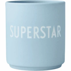 Design Letters Porzellanbecher Favourite Cups, Mit Lasergravur, Blau, 250 Ml