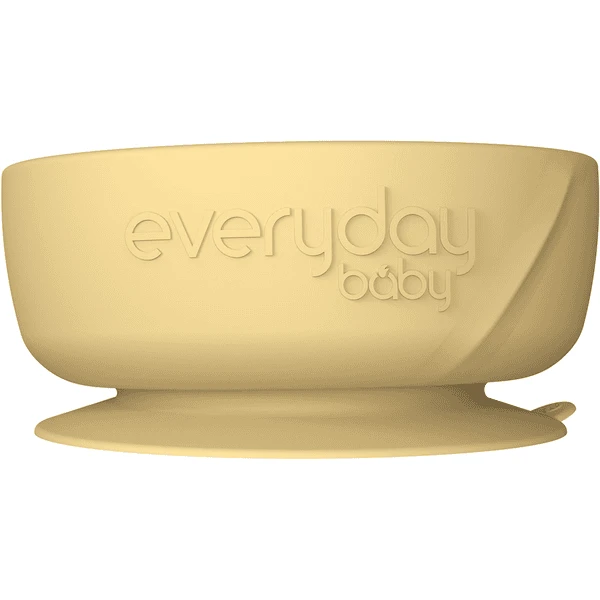 Everyday® Baby Esslernschüssel Mit Saugfuß Silikon, Soft Yellow 1 Everyday® Baby Esslernschüssel Mit Saugfuß Silikon, Soft Yellow