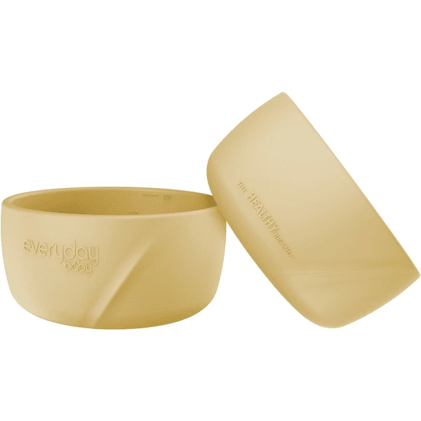 Everyday® Baby Schälchen Silikon 2er-Set, Soft Yellow 1 Everyday® Baby Schälchen Silikon 2er-Set, Soft Yellow