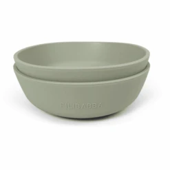 Filibabba Silikon Schüssel 2er-Pack - Grün