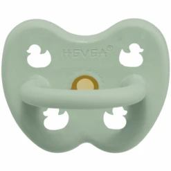 HEVEA Schnuller - Naturkautschuk Mellow Mint, Kiefergerecht, Ente (0-3 Mon.)