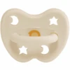 HEVEA Schnuller - Naturkautschuk / Milky White / Rund / Stern & Mond (ab 3 Mon.)