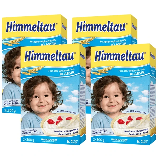 Himmeltau Feinster Weizengrieß Klassik 4x 600g Ab Dem 6. Monat 1 Himmeltau Feinster Weizengrieß Klassik 4x 600g Ab Dem 6. Monat