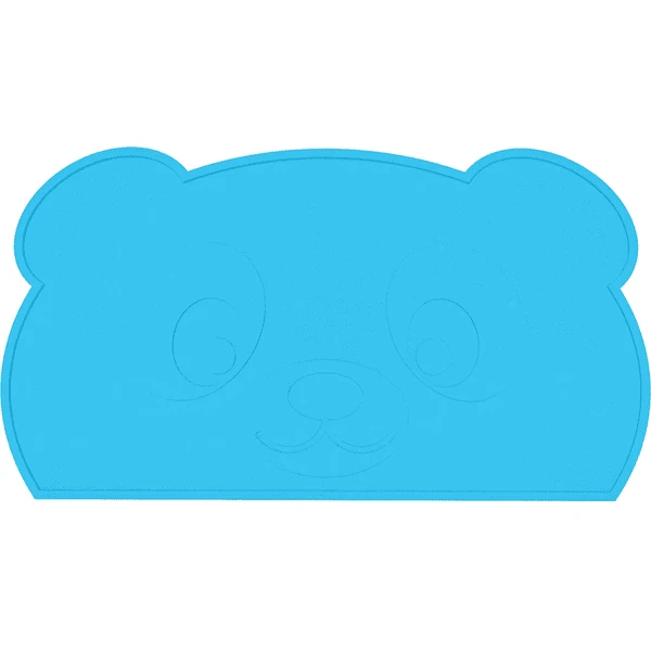KOKOLIO Tischset Little Panda Aus Silikon, In Blau 1 KOKOLIO Tischset Little Panda Aus Silikon, In Blau