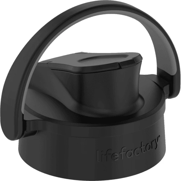 Lifefactory Active Flip Cap Onyx Black Für Glasflaschen 1 Lifefactory Active Flip Cap Onyx Black Für Glasflaschen