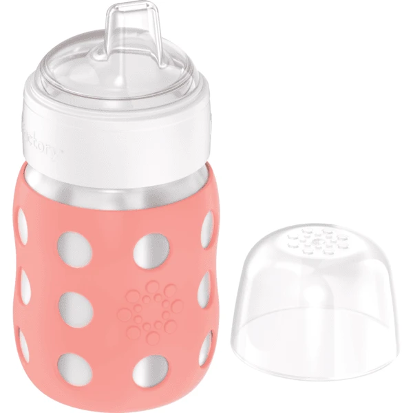Lifefactory Baby-Weithalsflasche 235 Ml Mit Soft Sippy Cap, Cantaloupe 1 Lifefactory Baby-Weithalsflasche 235 Ml Mit Soft Sippy Cap, Cantaloupe