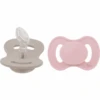 Lullaby Planet Schnuller Dental Aus Silikon Gr. 1 Rose Quartz & Beach Sand, 2er Pack