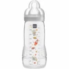 MAM Babyflasche Easy Active Blau 330 Ml Ab 4+ Monaten, Weltall Grau