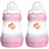 MAM Babyflasche Easy Start Anti-Colic 160ml, Tiger 2 Stk.
