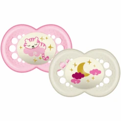 MAM Schnuller Night Silikon 6 - 16 Monate Tiger/ Mond