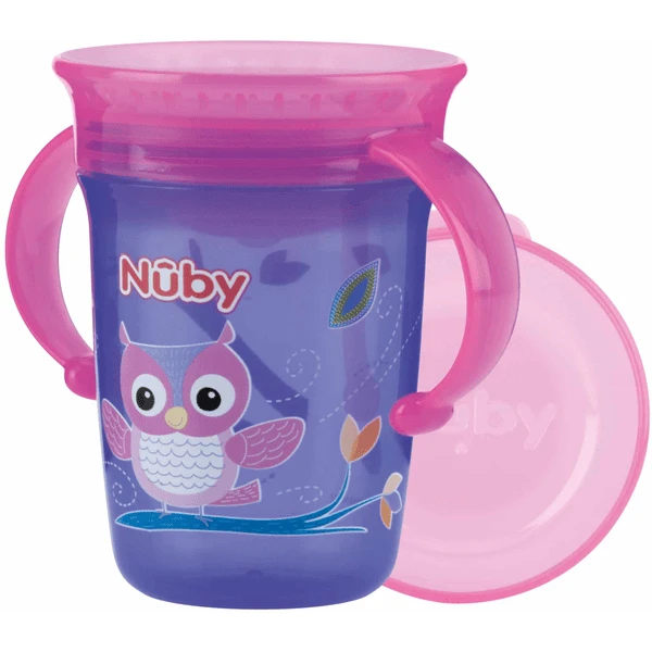 Nuby Nûby 360° Trinklerntasse Trinklernflasche Aus Tritan WONDER CUP 240 Ml In Lila 1 Nuby Nûby 360° Trinklerntasse Trinklernflasche Aus Tritan WONDER CUP 240 Ml In Lila
