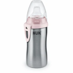 NUK Trinkflasche Active Cup Pink Aus Edelstahl Ab 12. Monate