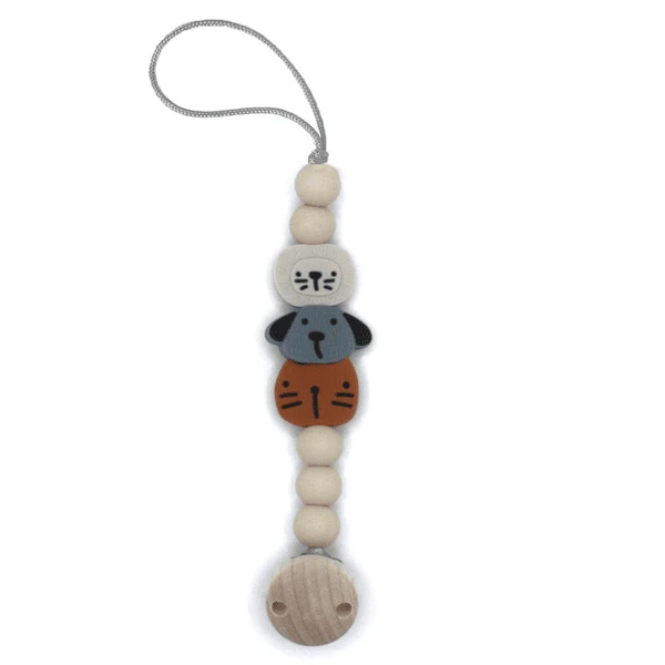 The Cotton Cloud Schnullerkette Aus Silikon Animal Mix 1 The Cotton Cloud Schnullerkette Aus Silikon Animal Mix