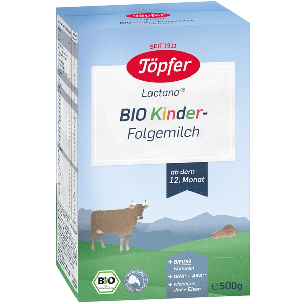 Töpfer Bio Kinder-Folgemilch Lactana 500 G Ab Dem 12. Monat 1 Töpfer Bio Kinder-Folgemilch Lactana 500 G Ab Dem 12. Monat