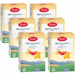 Töpfer Getreidebrei Bio Dreikorn 6x 175 G Nach Dem 6. Monat