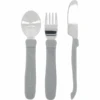 TWISTSHAKE Esslern-Besteck Aus Edelstahl In Pastell Grau